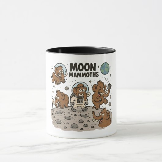 MOON MAMMOTHS grappig Mok (Midden)