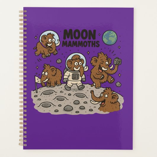 MOON MAMMOTHS grappig Planner (Voorkant)