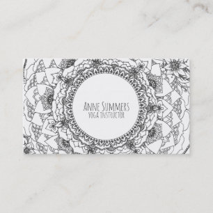 Moon Mandala-kaarten Visitekaartje
