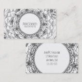 Moon Mandala-kaarten Visitekaartje (Voorkant / Achterkant)