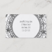 Moon Mandala-kaarten Visitekaartje (Achterkant)