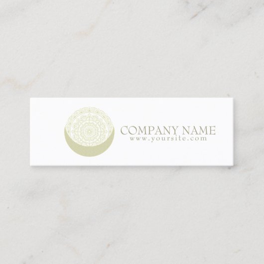 Moon Mandala - Label productprijs, Visitekaartje (Voorkant)