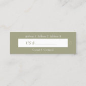 Moon Mandala - Label productprijs, Visitekaartje (Achterkant)