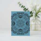 Moon Mandala MoonChild Yoga Briefkaart (Staand voorkant)