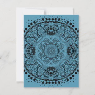 Moon Mandala MoonChild Yoga Briefkaart