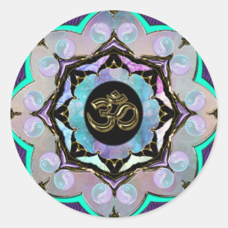 Moon Mandala Ronde Sticker