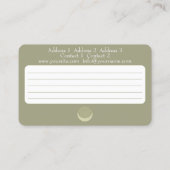 Moon Mandala - Visitekaartje (Achterkant)