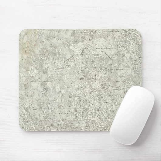 Moon Map Muismat (Met muis)