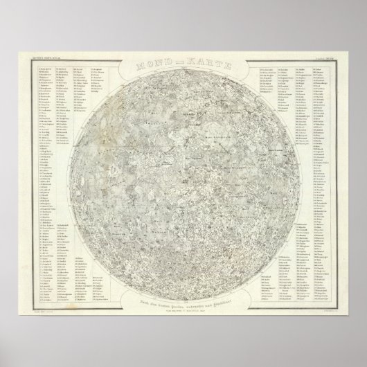 Moon Map Poster (Voorkant)