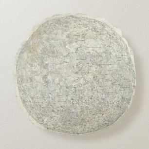 Moon Map Rond Kussen