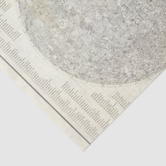 Moon Map Tissuepapier (Detail)