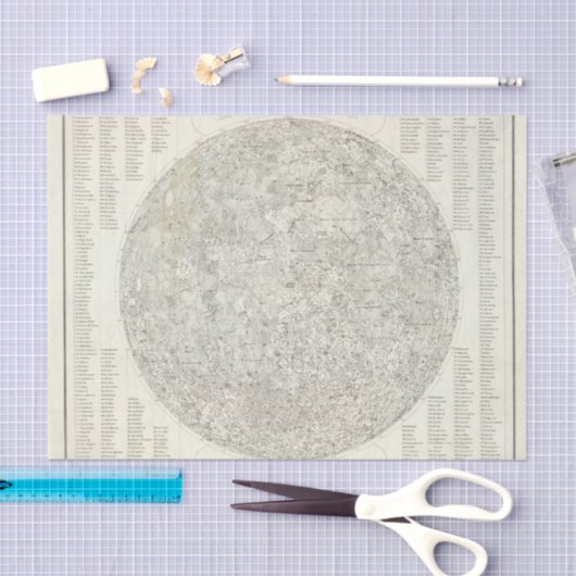 Moon Map Tissuepapier (Craft)