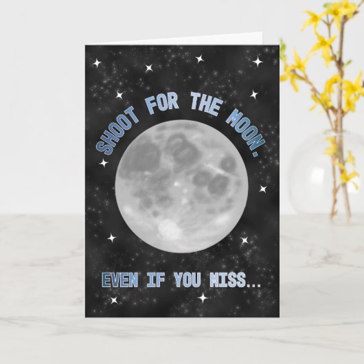 Moon, Mars & Aliens Kid Birthday Kaart (Gele Bloem)