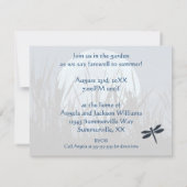 Moon, Marsh en Dragonfly Summer Party Invitation Kaart (Achterkant)