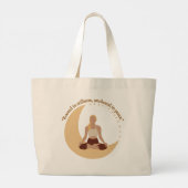 Moon Meditation – Celestial Wellness  Grote Tote Bag (Achterkant)