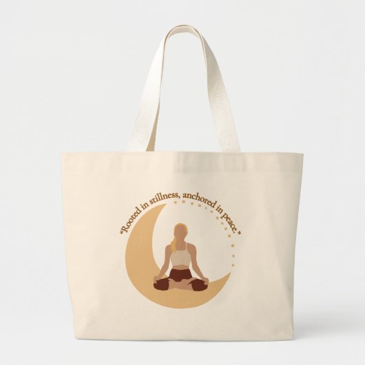 Moon Meditation – Celestial Wellness  Grote Tote Bag (Voorkant)