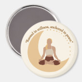 Moon Meditation – Celestial Wellness  Magneet (Voorkant / Achterkant)