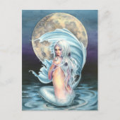 Moon Mermaid Briefkaart (Voorkant)