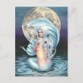 Moon Mermaid Briefkaart (Voorkant)