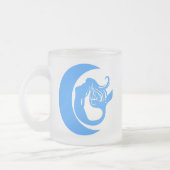 Moon Mermaid Frosted Coffee Cup Matglas Koffiemok (Links)