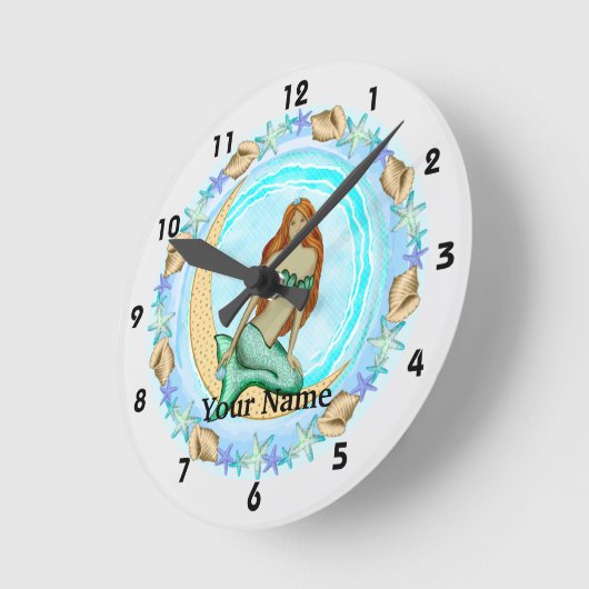Moon Mermaid klok (Hoek)
