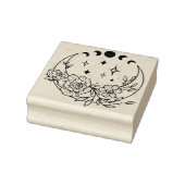 Moon met drijvende halve maan met bewegingsfasen rubberstempel (Stempel)