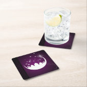 Moon met een ondoorzichtig silhouet - PapierOnderz Kartonnen Onderzetters (Insitu)