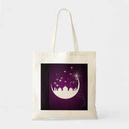 Moon met Mosque Silhouette - BegrotingsTas Tote Bag