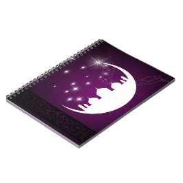 Moon met Mosque Silhouette - Notitieboek