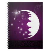 Moon met Mosque Silhouette - Notitieboek (Voorkant)
