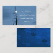 Moon met structuur visitekaartje (Voorkant / Achterkant)