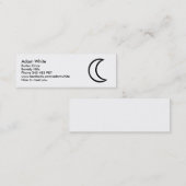 Moon Mini Visitekaartje (Voorkant / Achterkant)