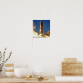 Moon Mission Spacecraft Ground Uitzicht Poster (Keuken)
