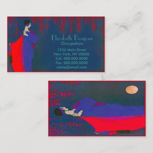 Moon Mode Bord ~ Visitekaartje (Voorkant / Achterkant)