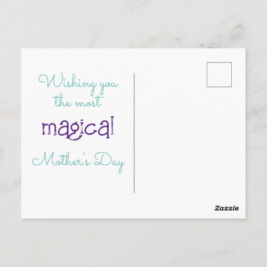 Moon Moederdag Briefkaart (Achterkant)