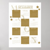 Moon Monogram 2022 Poster voor wandkalender (Voorkant)