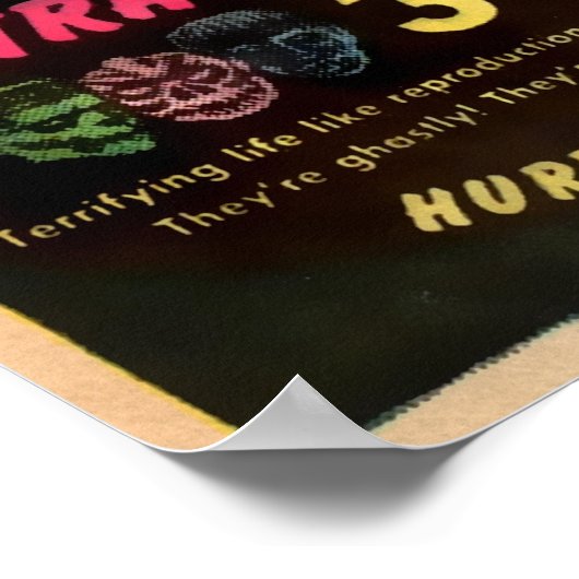 Moon Monster Advertisement Art Poster (Hoek)