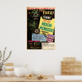 Moon Monster Advertisement Art Poster (Keuken)