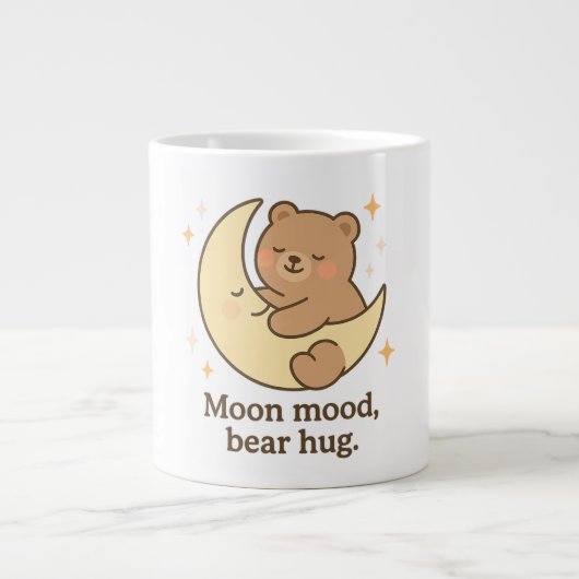 Moon Mood Beer Knuffel Mok Schattigee Gezellige Es (Voorkant)