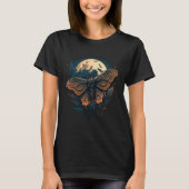 Moon Moth Insect Witch Wicca Entomologist Aestheti T-shirt (Voorkant)