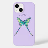 Moon Moth Magic - Paarse Vlinder Liefhebber Art Case-Mate iPhone Case (Achterkant)