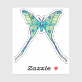 Moon Moth Magic - Vlinder Lover Art Sticker (Vel)