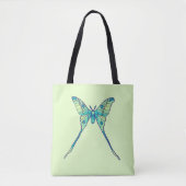Moon Moth Magic - Vlinder Lover Art Tote Bag (Voorkant)