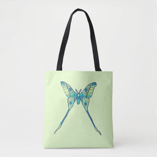Moon Moth Magic - Vlinder Lover Art Tote Bag (Voorkant)