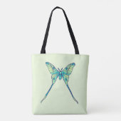 Moon Moth Magic - Vlinder Lover Art Tote Bag (Achterkant)