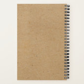 Moon Moth met Sterren Magische Spiraalvormige Noti Notitieboek (Achterkant)