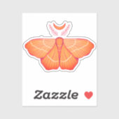 Moon Moth Witchy Night Art - Magische illustratie Sticker (Vel)