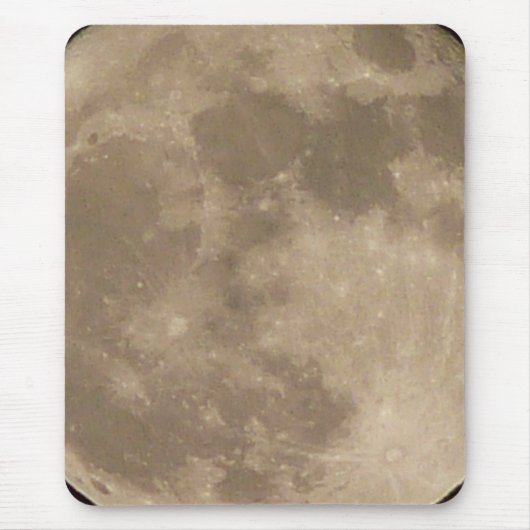 Moon Mousepad Astrology Full Moon Computer Giften Muismat (Voorkant)