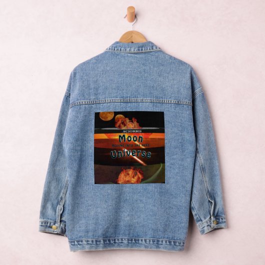 Moon Moving Into the Next Universe Denim Jacket (Hangar)