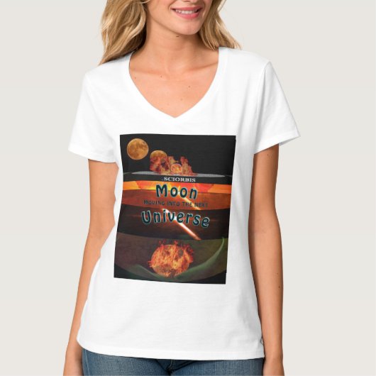 Moon Moving into the Next Universe T-shirt (Voorkant)